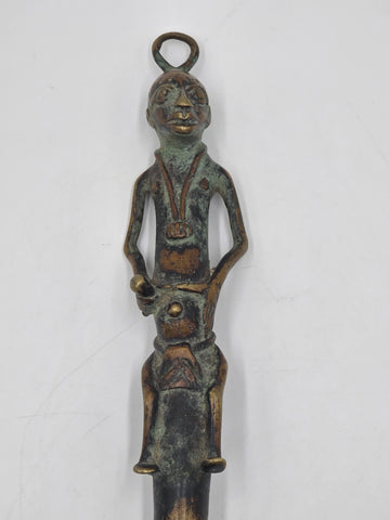 Rare Authentic Ashanti African Bronze Unity Cup Fertility Family Tribe Sculpture