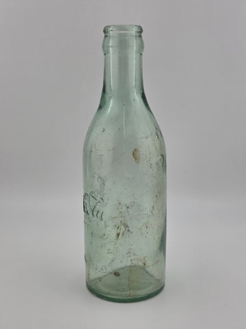 Rare Antique C1907 Straight Side Coca-Cola Bottle Greensboro NC Aqua Glass
