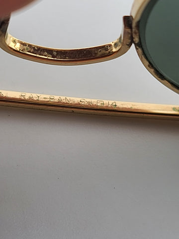 Rare 1970s 64/14mm VINTAGE B&L RAY BAN USA OUTDOORSMAN AVIATOR SUNGLASSES