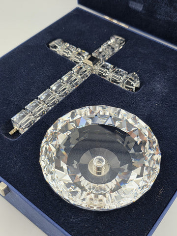 Swarovski Crystal The Cross of Light Clear Religious Decor #285865 Mint Cond.