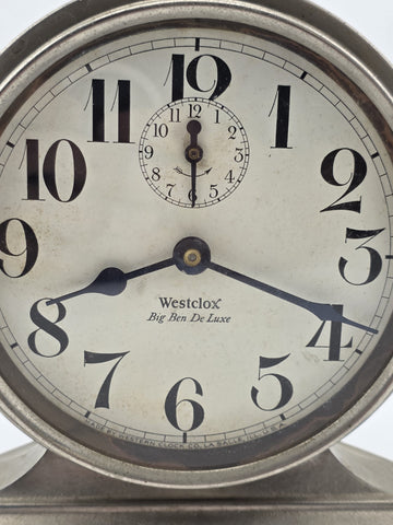Antique 1927  Westclox  Big Ben Deluxe Alarm Clock Stock Market Crash Special VG