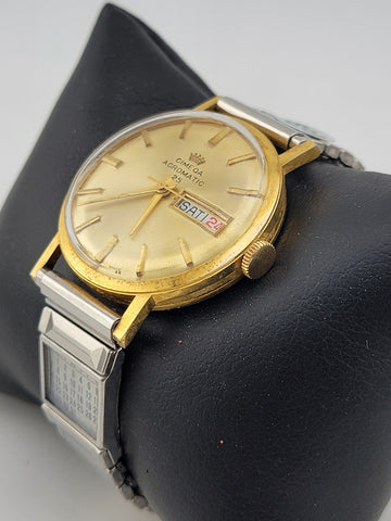 Vintage CIMEQA Agromatic 25 Men’s Watch. Gold Tone, Manual Movement SWISS. Works