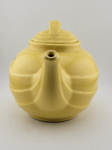 Antique  1930's Collectible HALL Canary Yellow  Art Deco Shape Teapot. VG Cond.