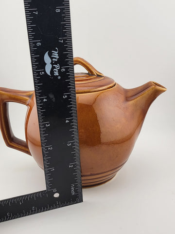 Vintage Collectible McCoy Pottery Small Brown Teapot USA