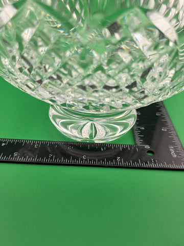 Waterford Crystal Wedding Heirloom 8" Footed Bowl - New  no box-Made in Ireland