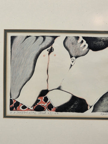 Karel Havlicek In a Sentimental Mood 1986 Signed Ltd Ed Serigraph 63/120 Framed