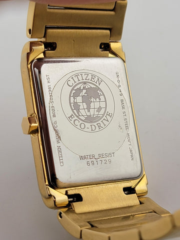 Vintage Citizen Women's EW9342-54E Eco-Drive Gold-Tone Diamond Watch #155. Works