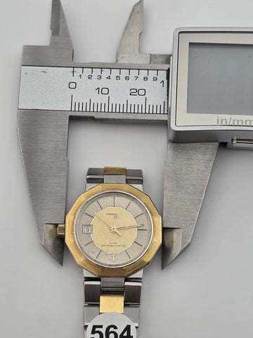 Vintage Baume & Mercier Riviera A5221.018 Two Tone Quartz Ladies Watch. Works.