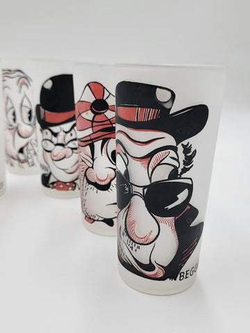 MCM Federal  Gay Fad Glasses 7 Glasses Rich Man Poor Man Beggar Man Thief 1950’s