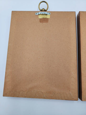 Rare Antique 1930 Pair Of Borghese Framed Silhouette George & Martha  Washington