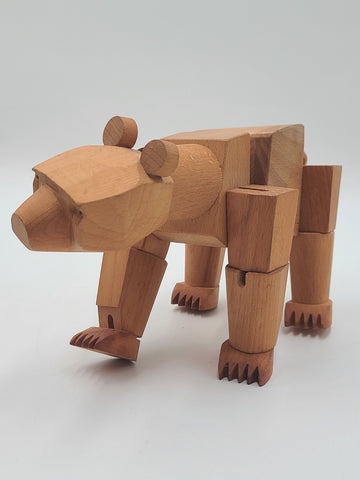 AREAWARE | URSA MINOR BEAR WOODEN TOY | DAVID WEEKS | WOOD CREATURES