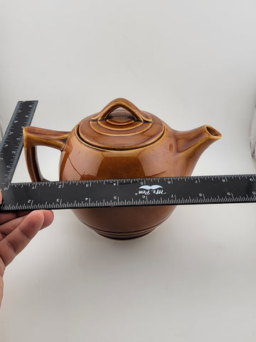 Vintage Collectible McCoy Pottery Small Brown Teapot USA