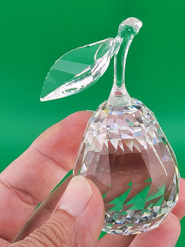 Swarovski Crystal 7476 000 002 Sparkling Fruit 162885 PEAR Figurine, 3 1/2"