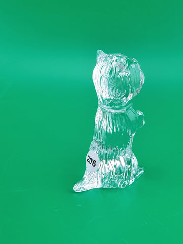 Vintage Collectible Waterford Crystal Scottish Terrier Dog Figurine 3.5". Read.