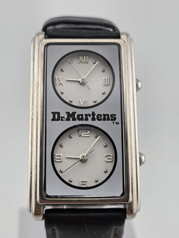 Vintage Rare Dr. Martens Dual Dial Watch Rectangular Japan Quartz V-149 Y2K Work