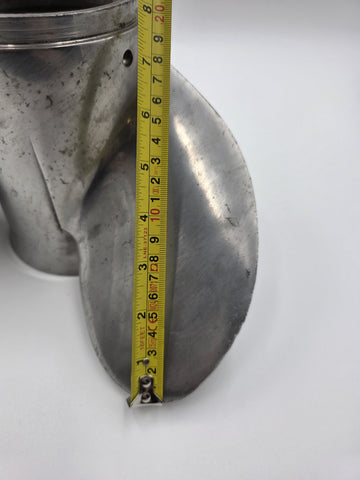 Vintage Stiletto Stainless Steel 3 Blade Boat Propeller 20321 01421 Spline Hub