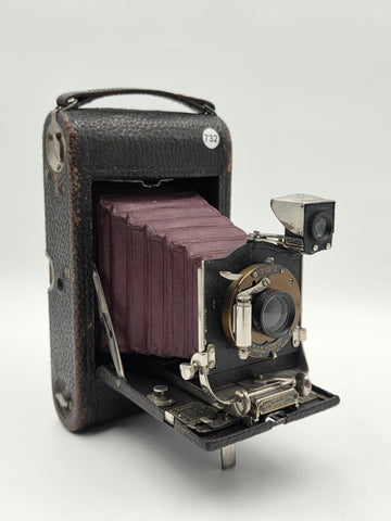 Antique 1902 Kodak No. 3 Folding Pocket Model E-2 Camera FPK Automatic Bellows