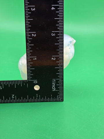 Vintage Sabino Glass Medium Chicken Hen Figurine Opalescent Signed 3 1/2"