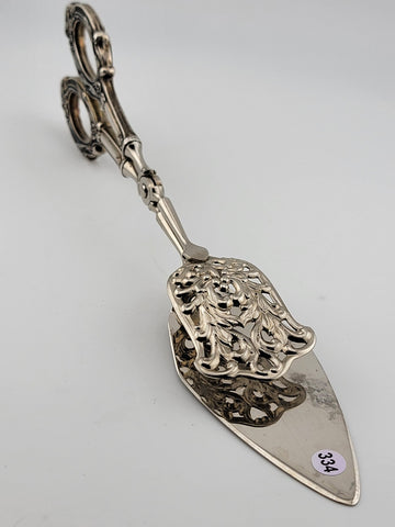 ORNATE STERLING SILVER HANDLE PASTRY  SERVER (MADE IN GERMANY)