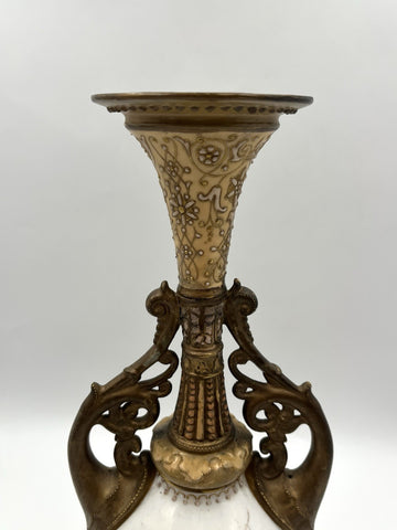 Rare Antique 19th C French Sevres Porcelain Ewer Bronze Ormolu & Hand Painted
