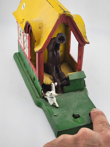 Vintage Collectible Money Coin Savings Bank Box, Horse Kicking in Coin with Tail