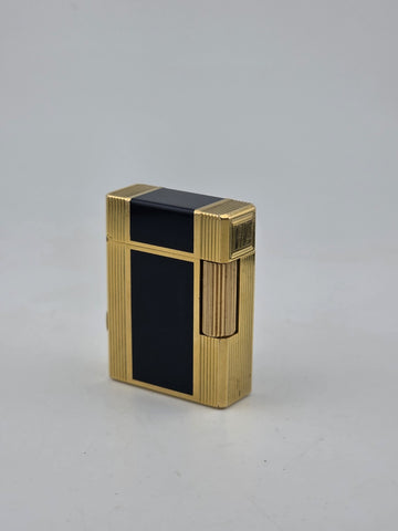 Vintage Authentic St Dupont Laque De Chine France Gold Plated Ligne 1 Lighter.