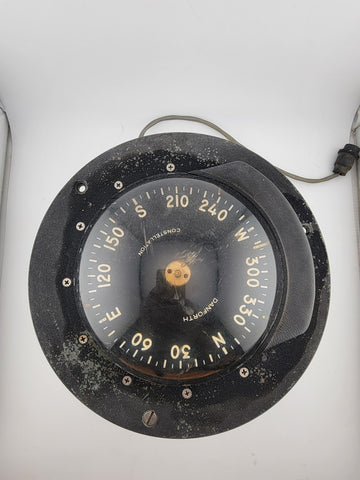 VINTAGE DANFORTH CONSTELLATION 6" MARINE BOAT HIGH SPEED COMPASS. UNTESTED.