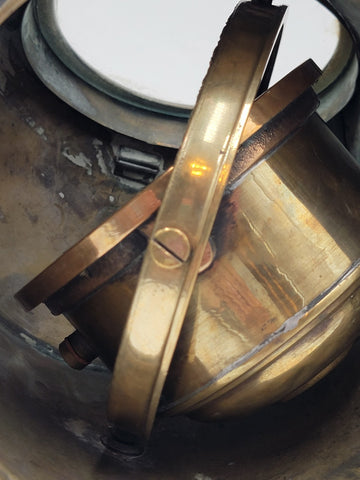 1800's "E. Esdaile & Sons Sydney" SHIP'S BINNACLE Illuminated COMPASS Nautical