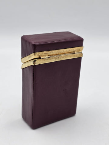 Rare Vintage Christian Dior Leather Monogram Cigarette Case Holder 1970s.