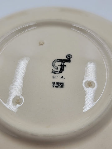 Vintage Set Of 3 Franciscan Earthenware Apple Cup and Saucer 1940-1947