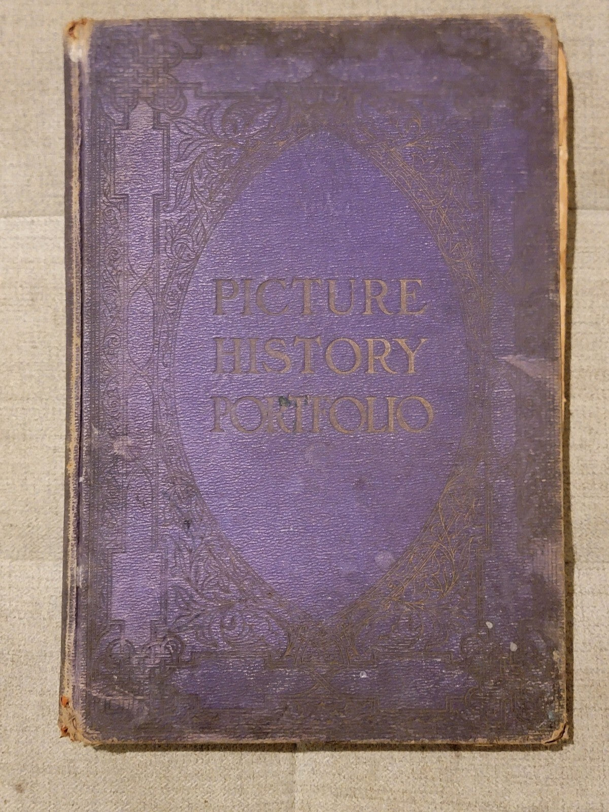 Antique 1923 "Picture History Portfolio" Hardcover Book; New York Times Photos