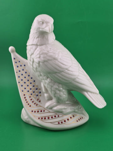 Lenox China Jewels Figurines - Eagle w/American Flag, 1994, 6" Tall, Made in USA