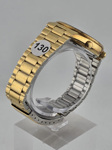 RARE VINTAGE SEIKO CHRONOGRAPH JAMES BOND 7A28-7020 JAPAN GOLD TONE MEN'S WATCH