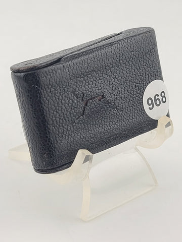 Antique Bulova 10AE In 1937 German Weppler Case Miniature Travel Clock. Works.