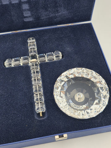 Swarovski Crystal The Cross of Light Clear Religious Decor #285865 Mint Cond.
