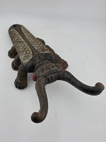 Antique Cast Iron Scarab Beetle Boot Jack Mfd. Spaulding Metal Works Nashua NH