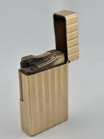 Vintage Collectible Authentic St Dupont France Gold Plated Ligne 1 Lighter.