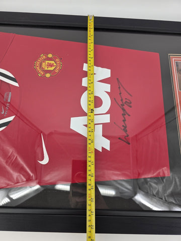 Wayne Rooney Signed Manchester United Jersey Framed Display COA A1 Memorabilia