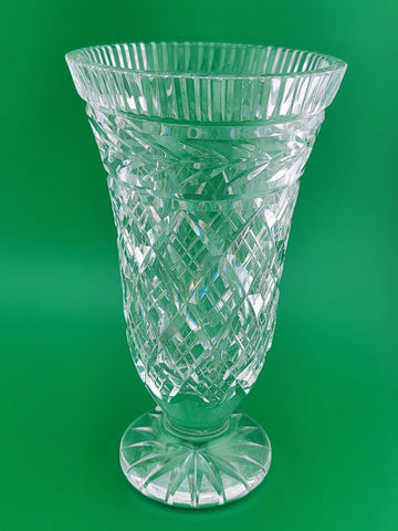 Vintage Waterford Crystal Retired Glandore 7" Vase Made In Ireland