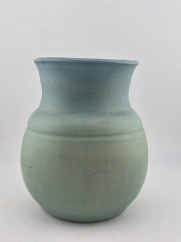 ORIGINAL VAN BRIGGLE HAND THROWN POTTERY VASE TURQUOISE/GREEN
