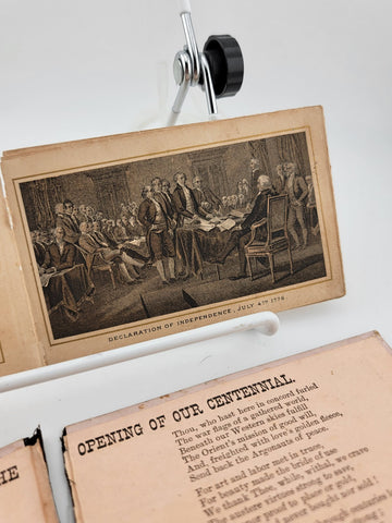 Civil War/ Indian War Era Centennial pocket album 1776-1876. Complete Booklet.