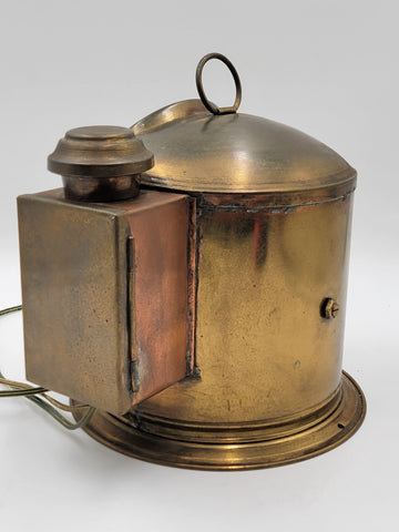 1800's "E. Esdaile & Sons Sydney" SHIP'S BINNACLE Illuminated COMPASS Nautical