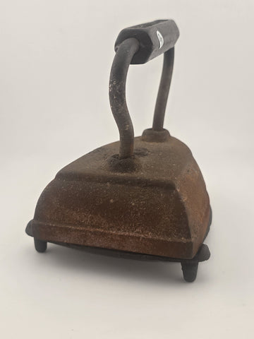Antique Sad Cast Iron Door Stop St Louis Handle
