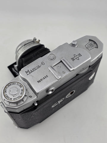 Vintage Mamiya 6 Folding Camera Zuiko 75mm f3.5 Seikosha Rapid 6x6 Japan Film