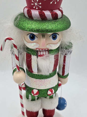 Hollywood Disney Mickey Mouse Wearing Sweater Wooden Christmas Nutcracker 14 In