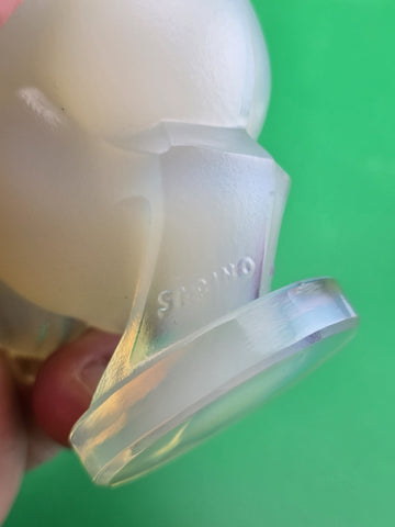 Set Of 3 Sabino France Opalescent Glass Bird Figurine Art Deco Signed Collection