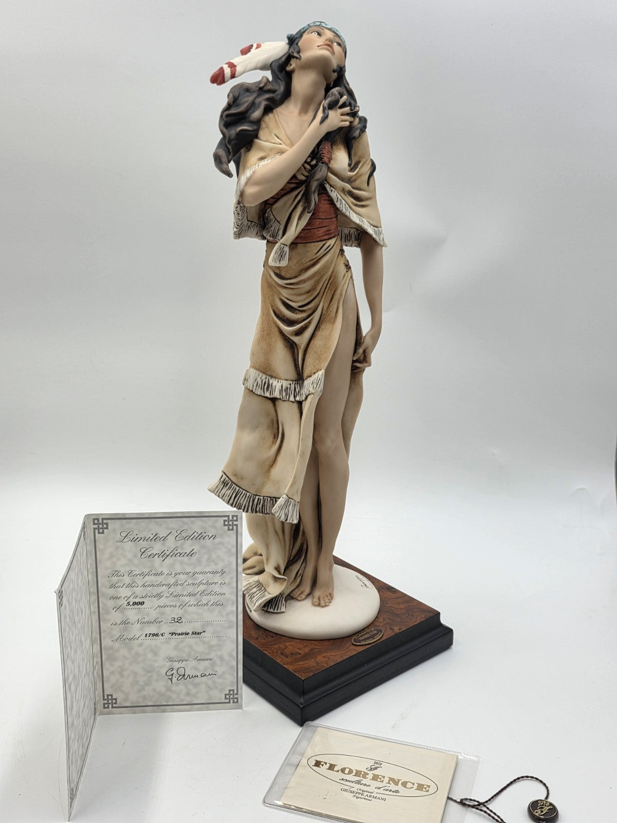 RARE Giuseppe Armani Prairie Star 1796C Limit Ed Sculpture Italy 32/5000  COA