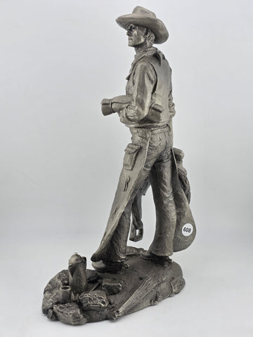 "The Wrangler" by Jim Ponter Pewter Figure Western Heritage Museum Vintage 1979
