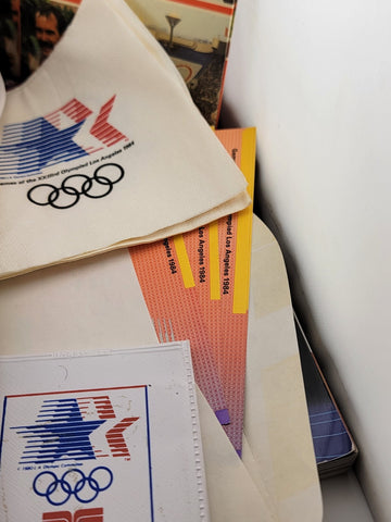 Unique Collection Huge Lot Of 1984 Los Angeles Olympics Memorabilia.