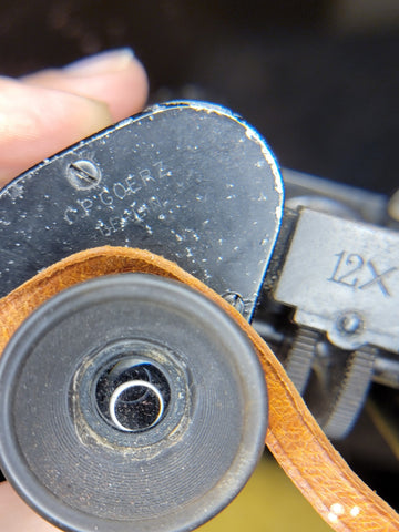 Rare Antique 1900's Germany CP GOERZ of Berlin Trieder 12x Twin-Wheel BINOCULARS